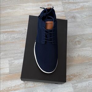 Bruno Marc mesh lace-up light weight Navy Blue Men's Shoes. Size 12